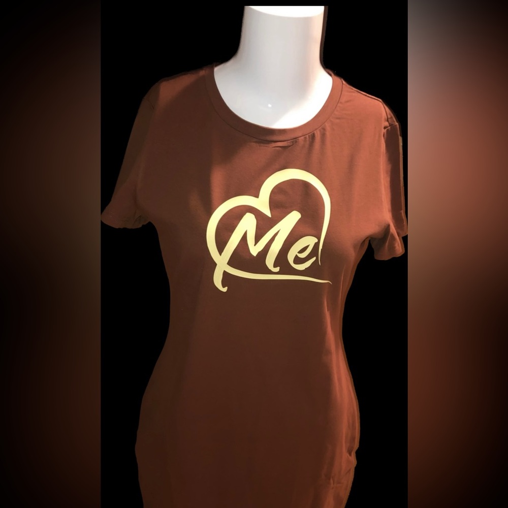 Women self love ME below the knee dress size L. Self love T shirts all sizes.